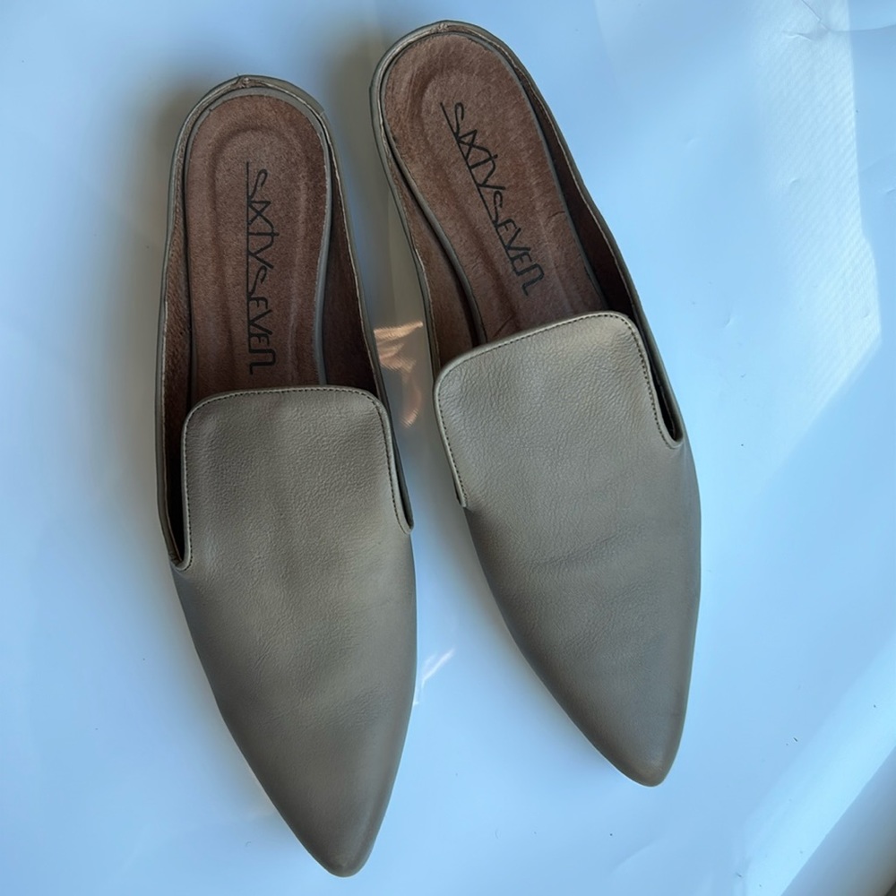 YAUPE LEATHER MULES SZ EU 41/ US 10